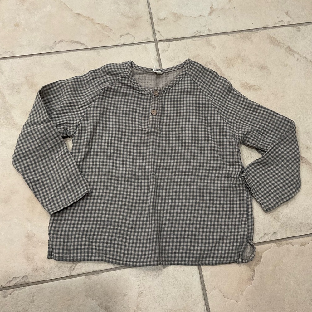 Quincy Mae Kids Checkered Shirt